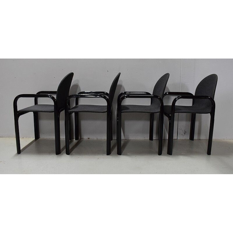 Set of 4 vintage armchairs by Gae Aulenti for Knoll, 1975