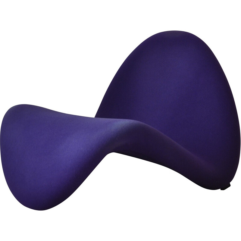 "Tongue" Artifort purple armchair, Pierre PAULIN - 1970s