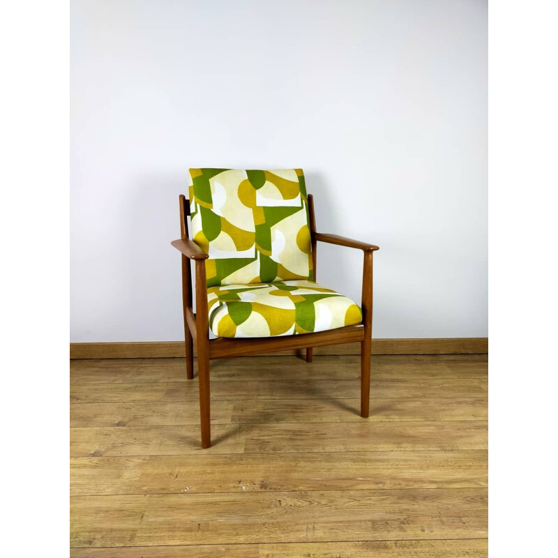 Vintage rozenhouten fauteuil van Arne Vodder, 1970