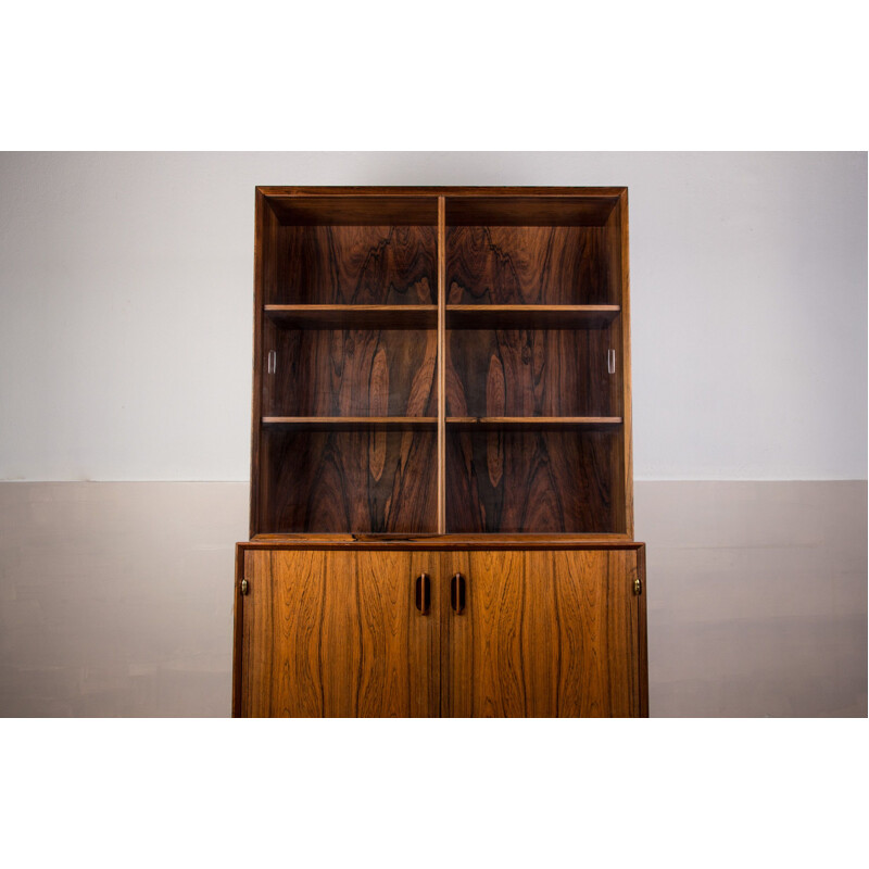 Vintage Danish rosewood highboard with two modular bodies by Ejvind.A.Johansson for Ivan Gern, 1960