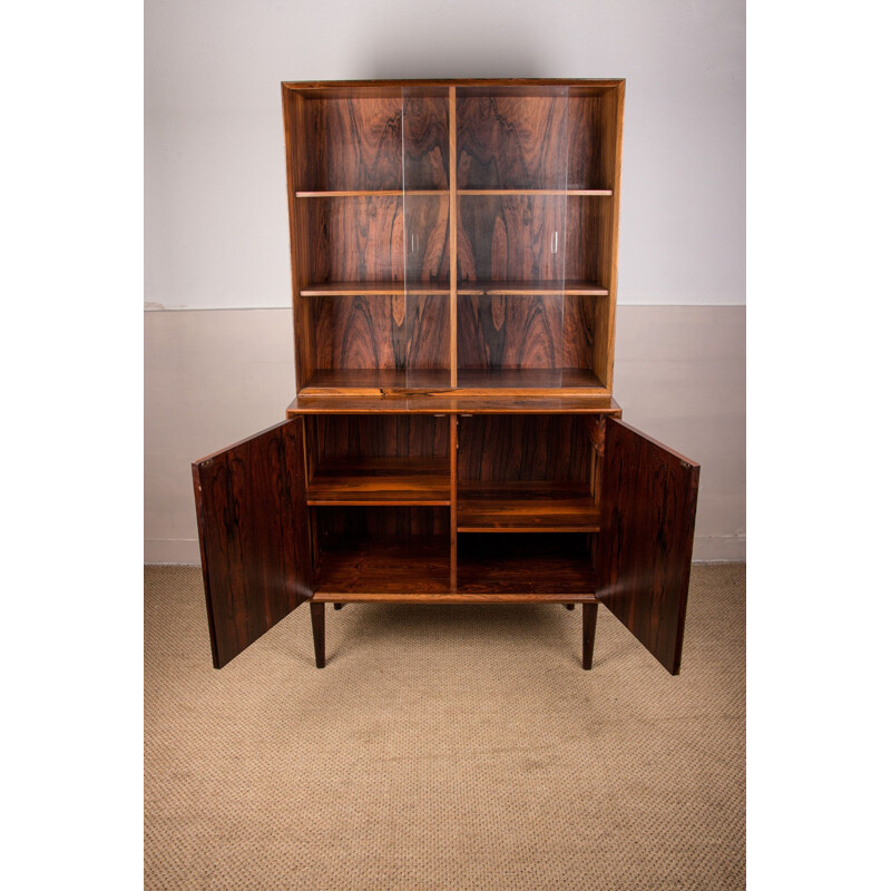 Vintage rosewood bookcase by Ejvind.A.Johansson for Ivan Gern, Denmark 1960