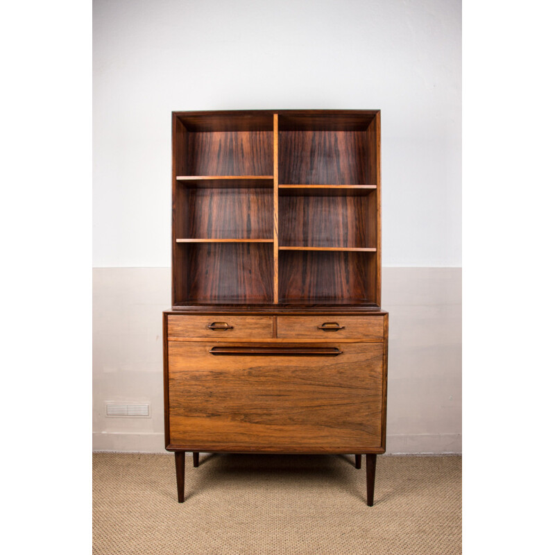 Vintage Danish rosewood highboard with two modular bodies by Ejvind.A.Johansson for Ivan Gern, 1960