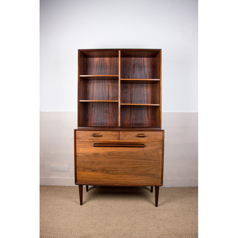 Vintage Danish rosewood highboard with two modular bodies by Ejvind.A.Johansson for Ivan Gern, 1960