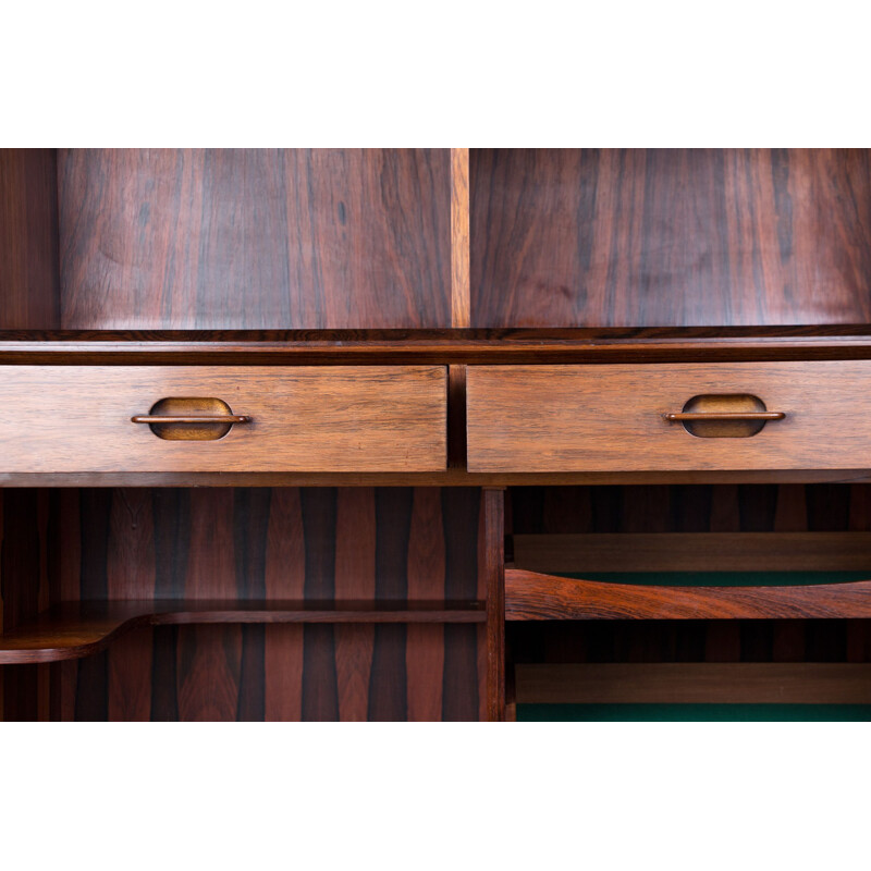 Vintage Danish rosewood highboard with two modular bodies by Ejvind.A.Johansson for Ivan Gern, 1960