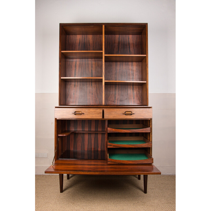 Vintage Danish rosewood highboard with two modular bodies by Ejvind.A.Johansson for Ivan Gern, 1960