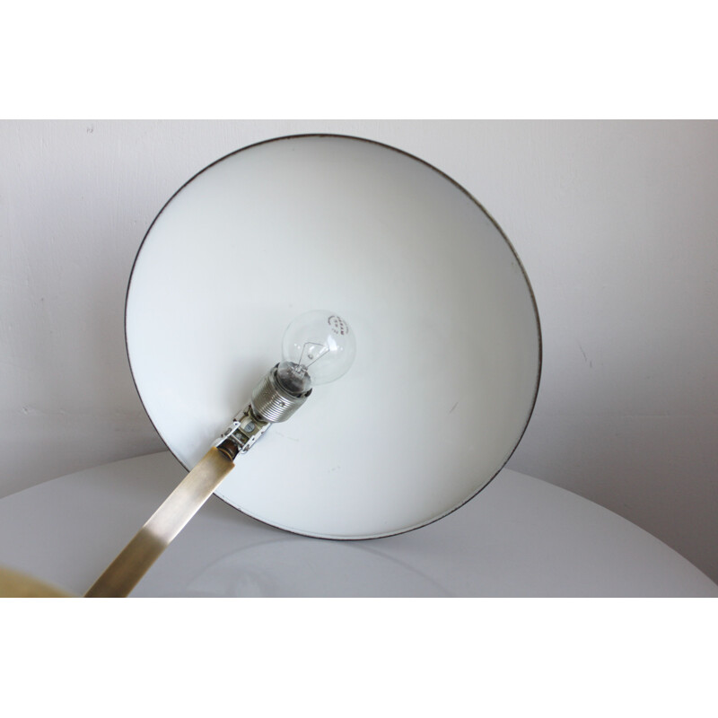 Lampe de bureau vintage en laiton par Christian Dell pour Kaiser