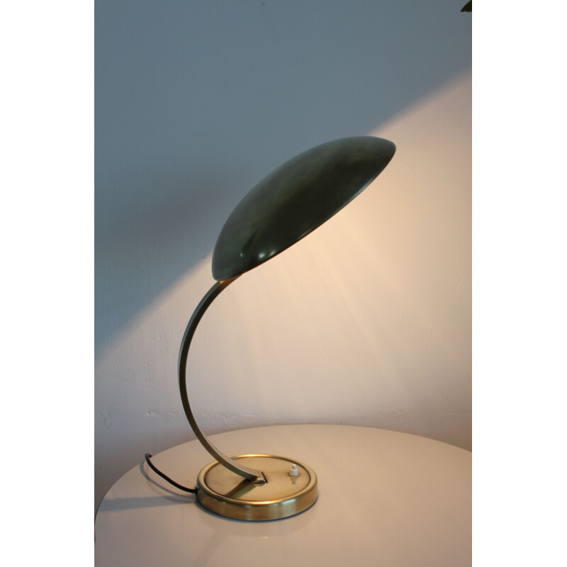 Vintage brass desk lamp by Christian Dell for Kaiser