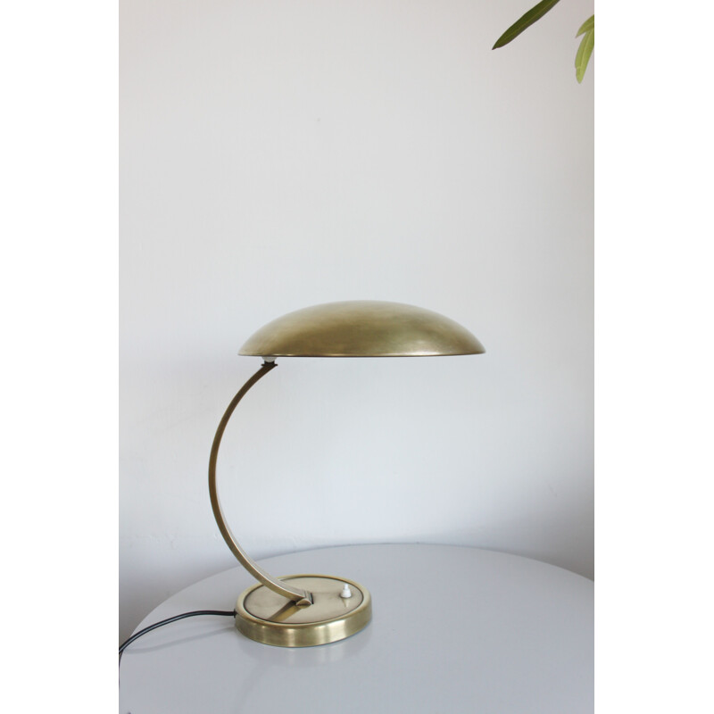 Vintage brass desk lamp by Christian Dell for Kaiser