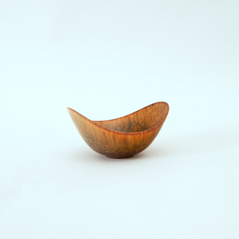 Orange vintage bowl by Gunnar Nylund for Rörstrand, Sweden