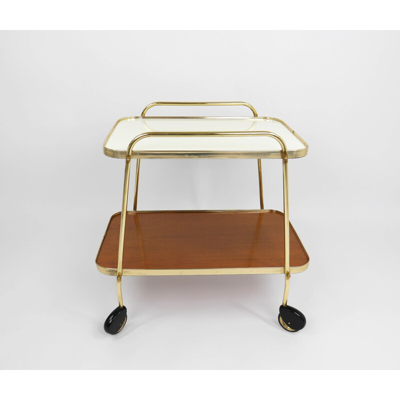 Vintage brass cart by Ilse Möbel, Germany 1950