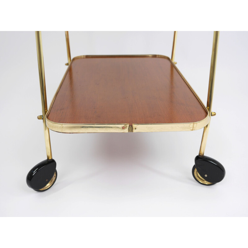 Vintage brass cart by Ilse Möbel, Germany 1950