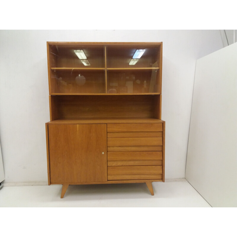 Credenza vintage impiallacciata di Jiri Jiroutek, Cecoslovacchia 1960