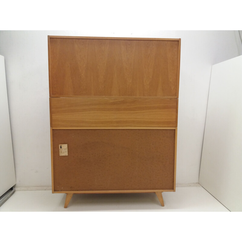 Credenza vintage impiallacciata di Jiri Jiroutek, Cecoslovacchia 1960