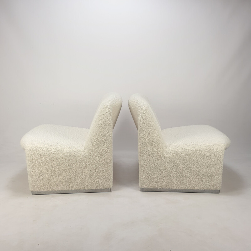 Pair of vintage Alky armchairs by Giancarlo Piretti for Artifort, 1970s