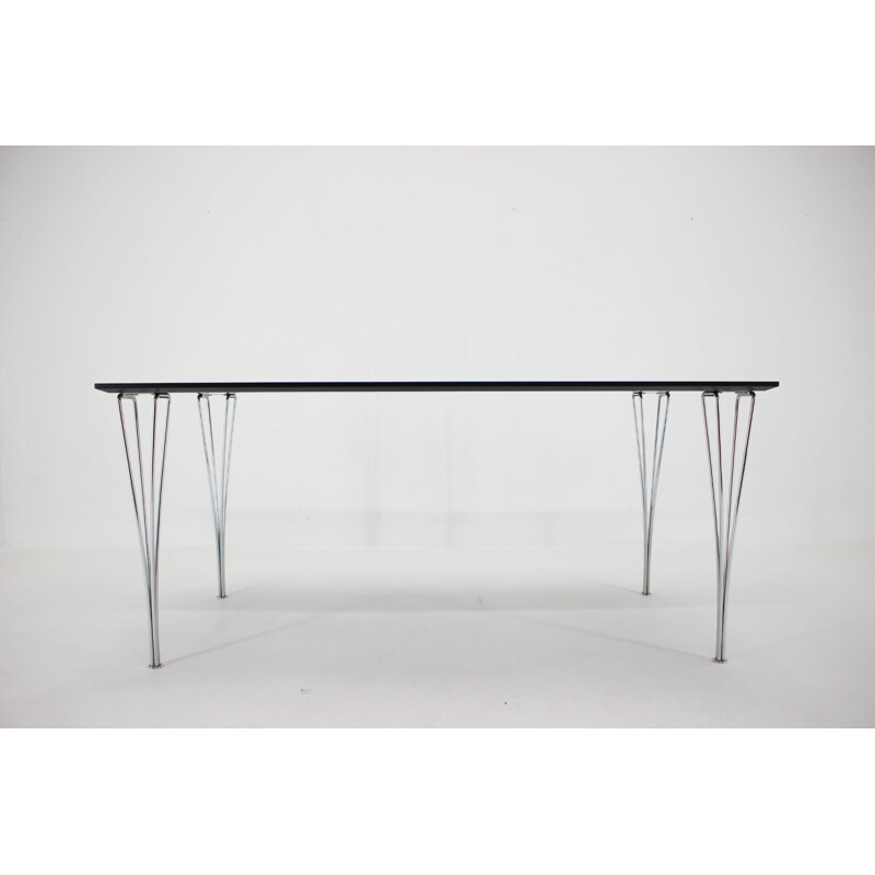 Vintage rectangular dining table by Piet Hein, Bruno Mathsson and Arne Jacobsen for Friz Hansen, 1980s