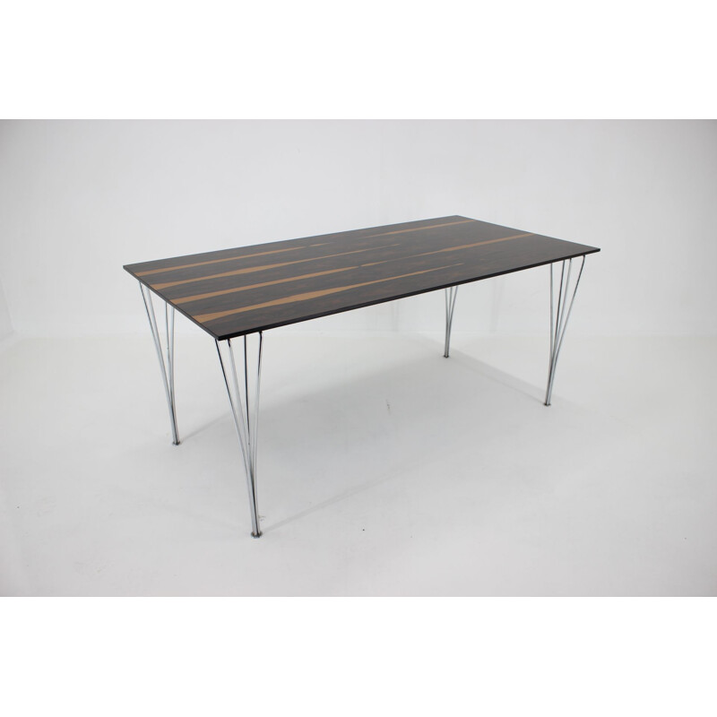 Table rectangulaire vintage de Piet Hein, Bruno Mathsson et Arne Jacobsen pour Friz Hansen, 1980