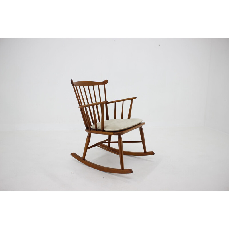 Vintage rocking chair by Børge Mogensen for Fdb Møbler, Denmark 1960s