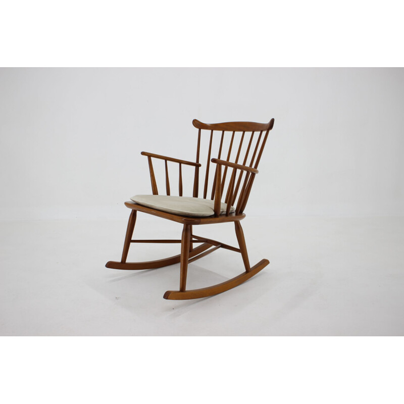 Vintage rocking chair by Børge Mogensen for Fdb Møbler, Denmark 1960s