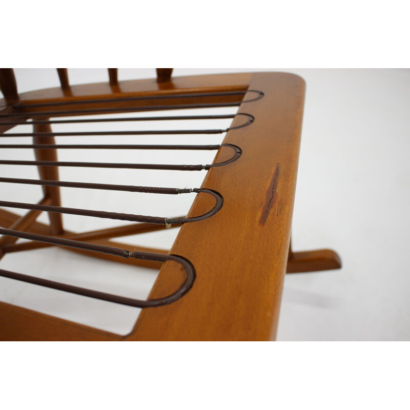 Vintage rocking chair by Børge Mogensen for Fdb Møbler, Denmark 1960s