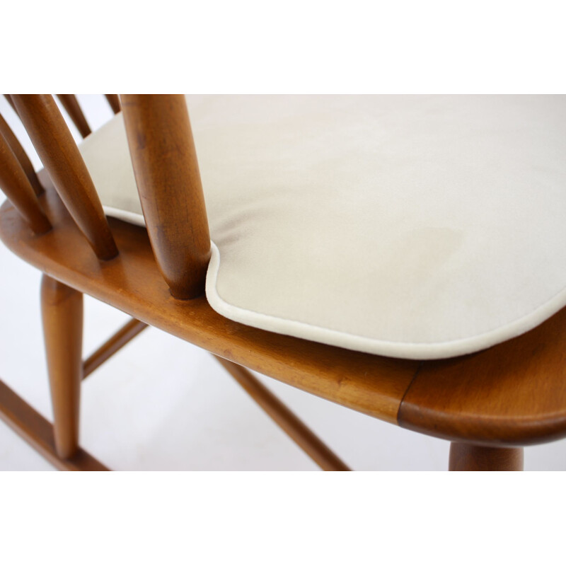 Vintage rocking chair by Børge Mogensen for Fdb Møbler, Denmark 1960s