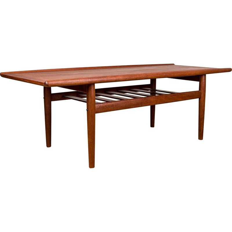 Vintage Danish teak coffee table by Grete Jalk for Glostrup Mobelfabrik, 1960