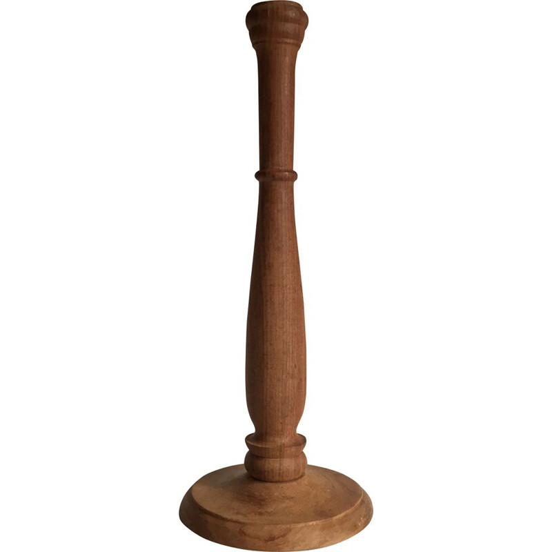 Scandinavian candlestick in solid teak