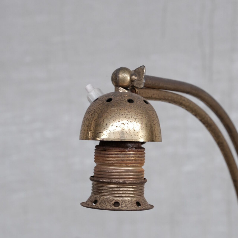 Vintage-Stehlampe aus Messing, Frankreich 1960