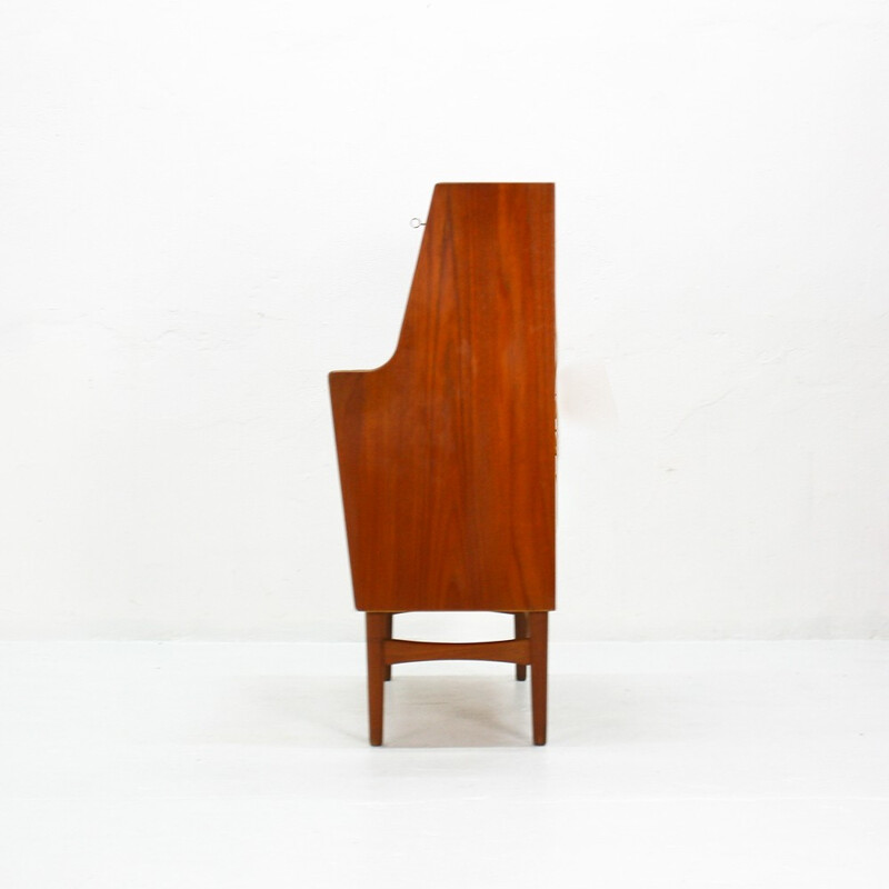 Vinde Møbler teak secretaire, A.W. IVERSEN - 1960s