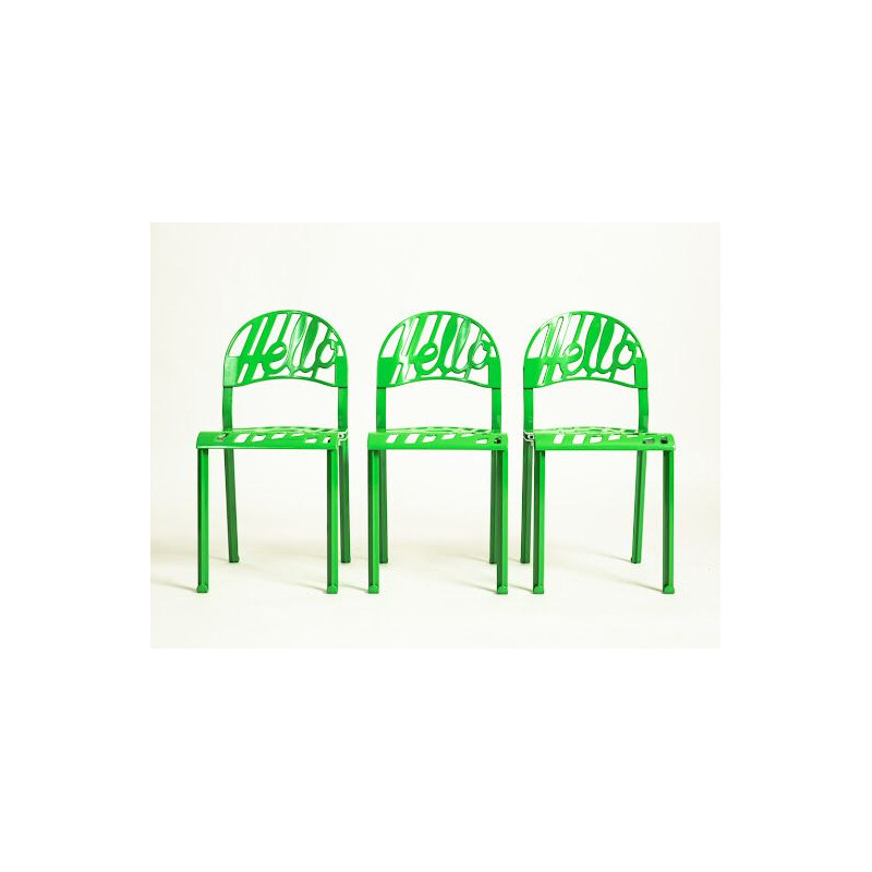 Vintage green dining set by Jeremy Harvey for Artifort