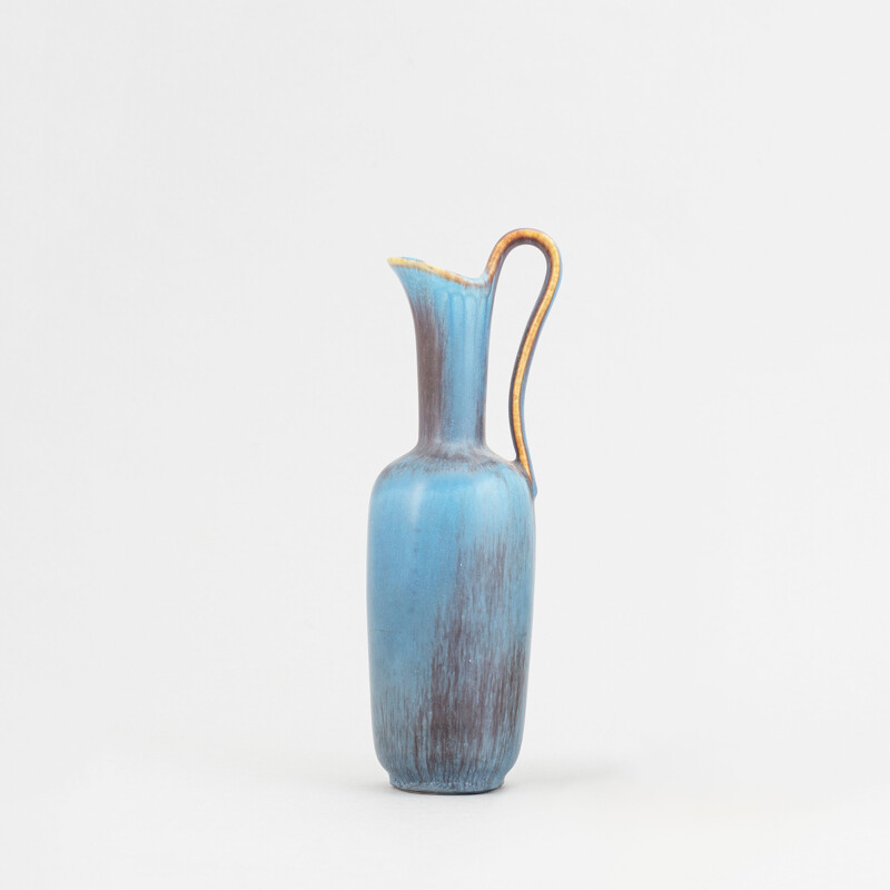Vintage light blue jug by Gunnar Nylund for Rörstrand