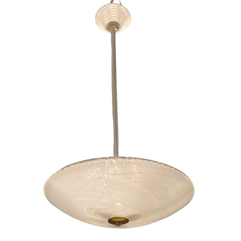 Vintage murano glass pendant lamp by Paolo Venini, Italy