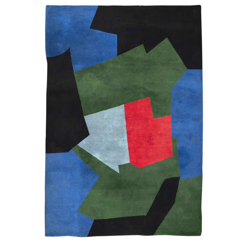 Vintage rug by Serge Poliakoff, 1970