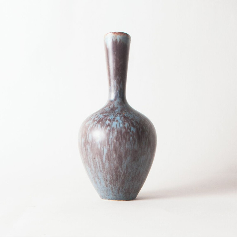 Vintage blue and purple jug by Gunnar Nylund for Rörstrand, Sweden 1997