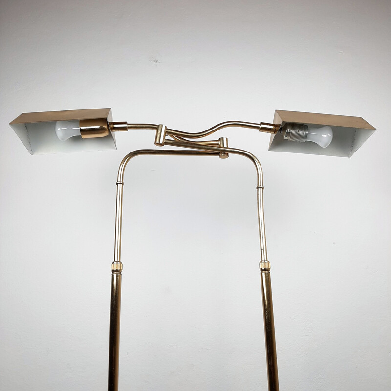 Mid-century brass floor lamp by Florian Schulz, Germany 1970s