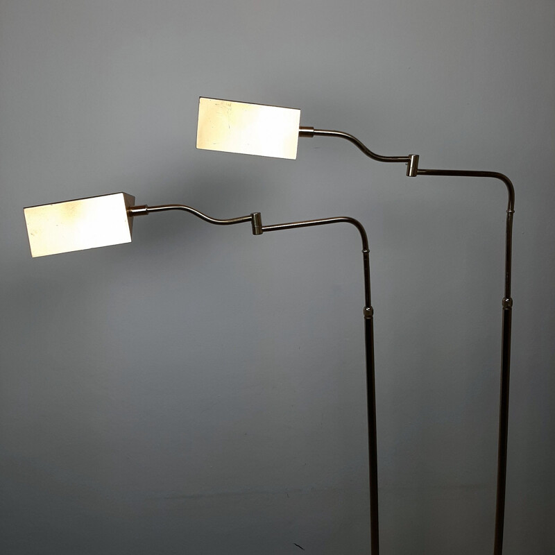 Mid-century brass floor lamp by Florian Schulz, Germany 1970s