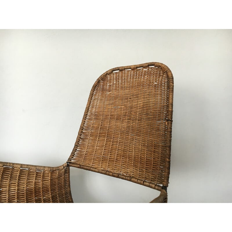 Paire de fauteuils vintage par Raoul Guys, 1950