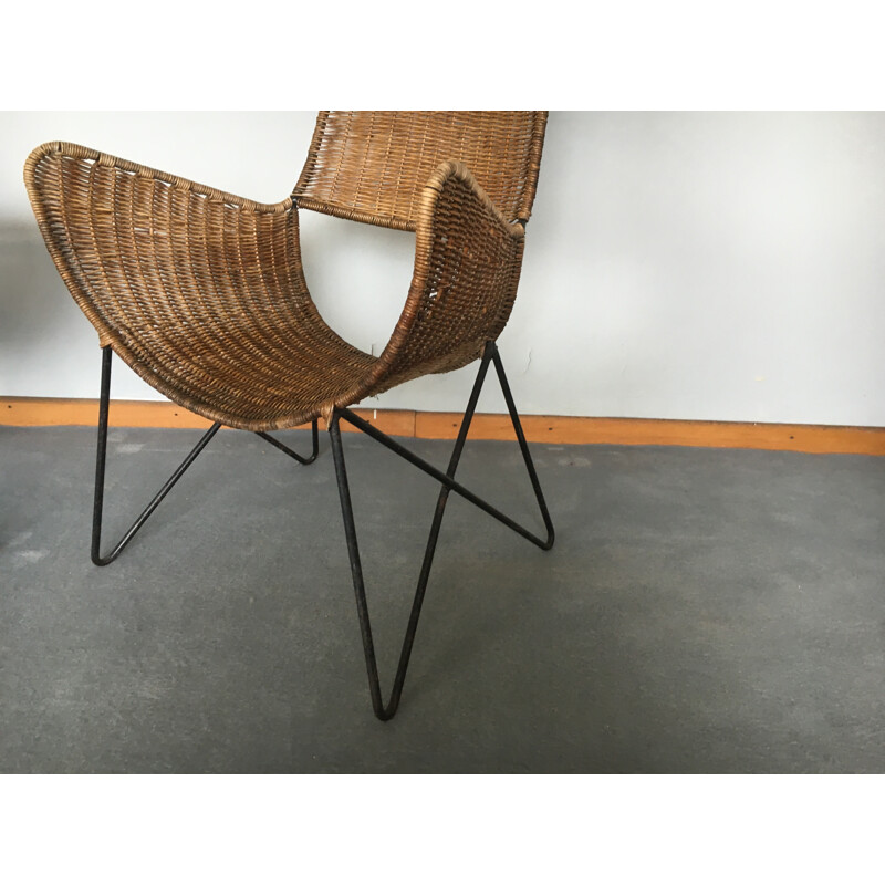 Paar vintage fauteuils van Raoul Guys, 1950