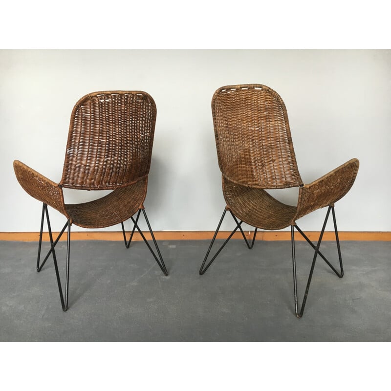 Paar vintage fauteuils van Raoul Guys, 1950