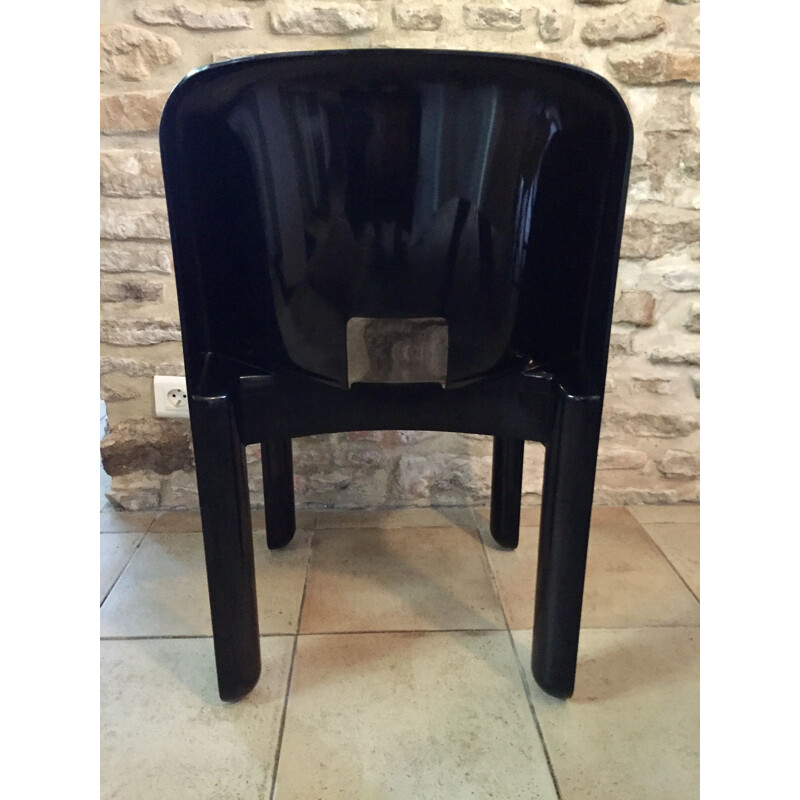 Vintage black chair by Joe Colombo for Kartell