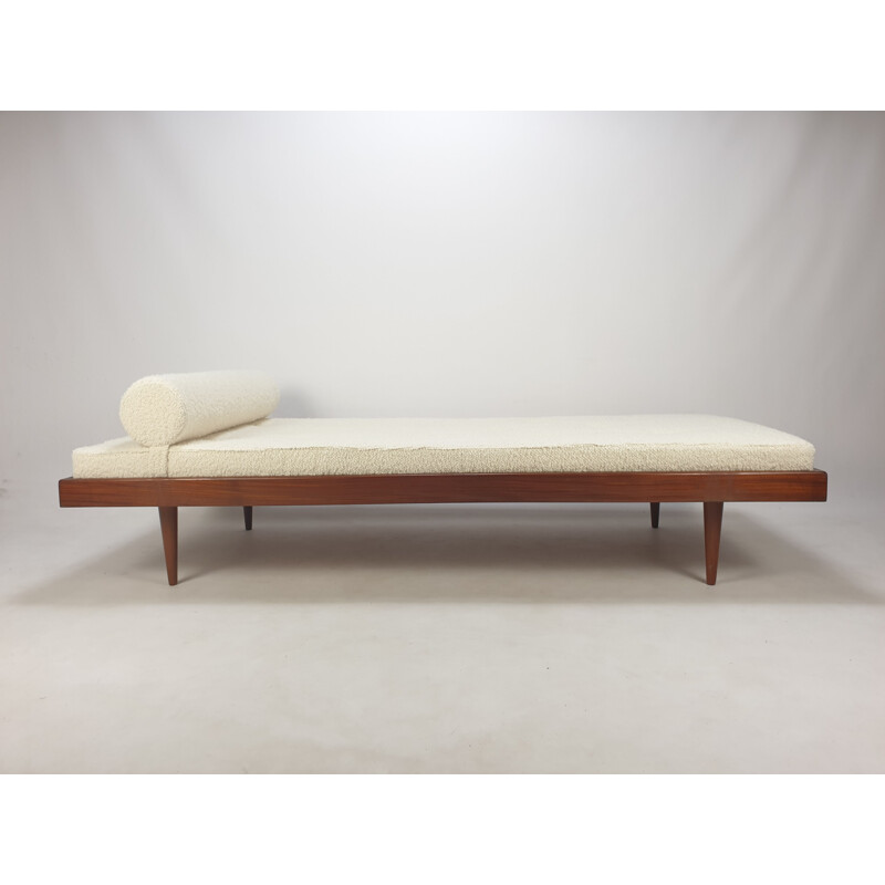 Poltrona reclinabile vintage in teak, Paesi Bassi 1960