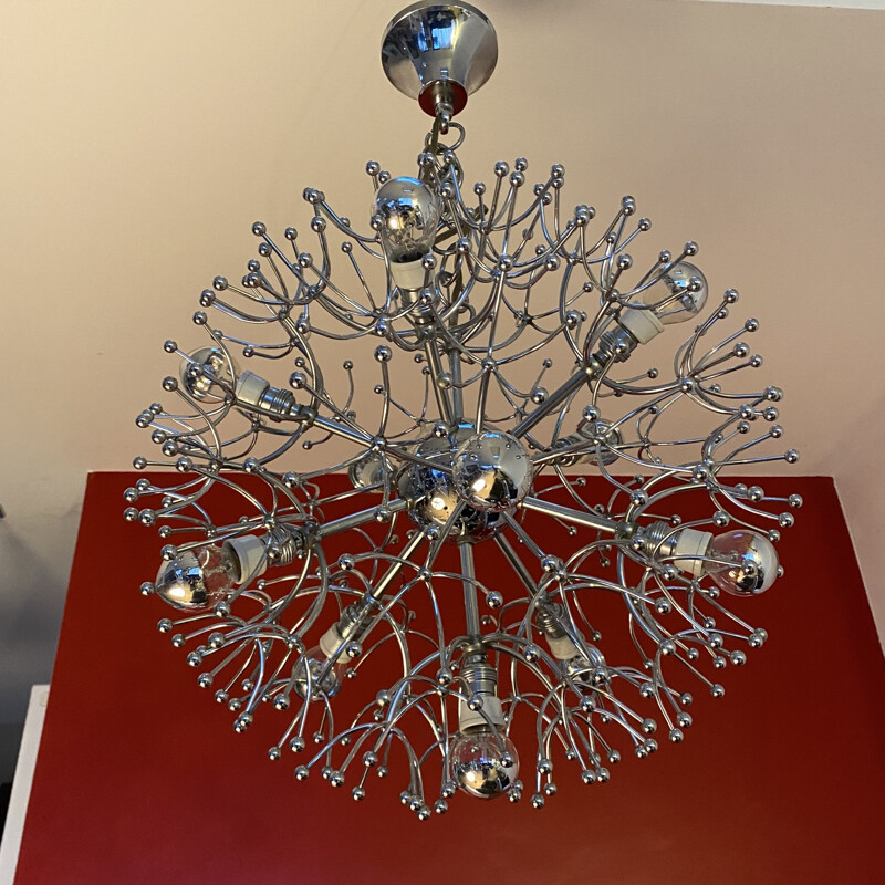 Candelabro Vintage Sputnik de Gaetano Sciolari, 1960