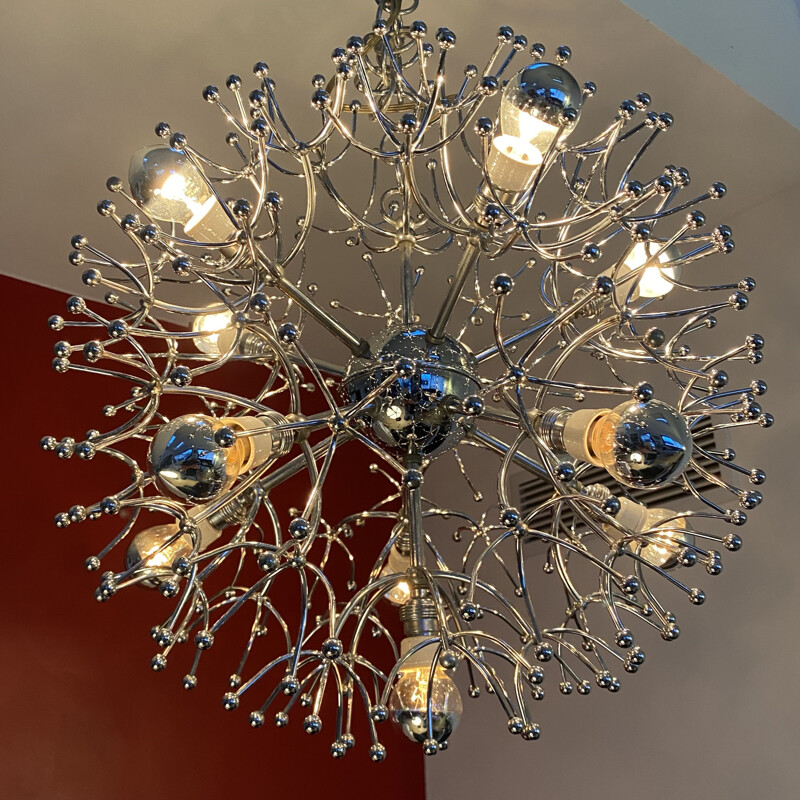 Vintage Sputnik chandelier by Gaetano Sciolari, 1960