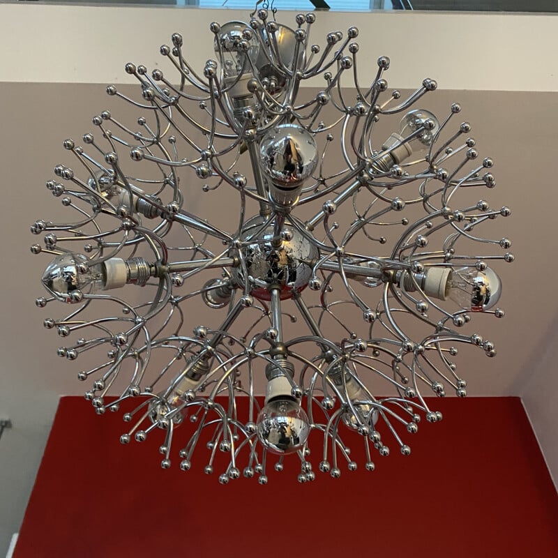 Vintage Sputnik chandelier by Gaetano Sciolari, 1960