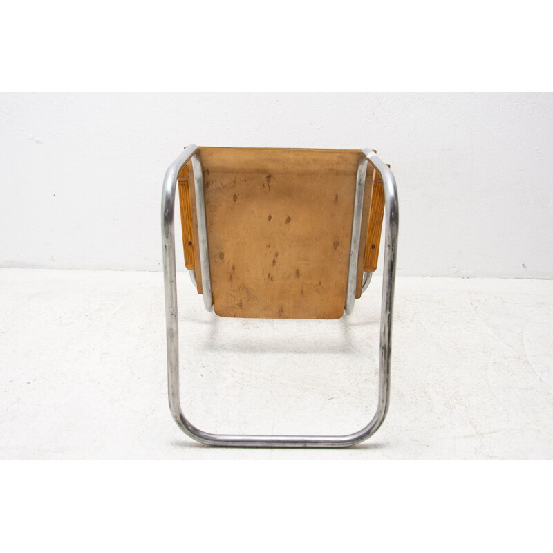 Vintage tubular desk chair by Mart Stam for Kovona, 1950s