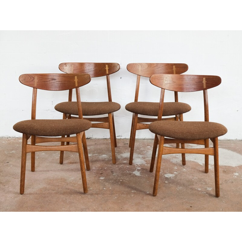 Set of 4 "CH30" chairs, Hans WEGNER - 1954