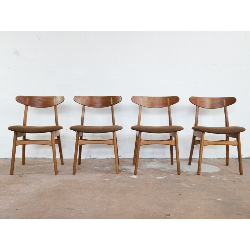 Set of 4 "CH30" chairs, Hans WEGNER - 1954