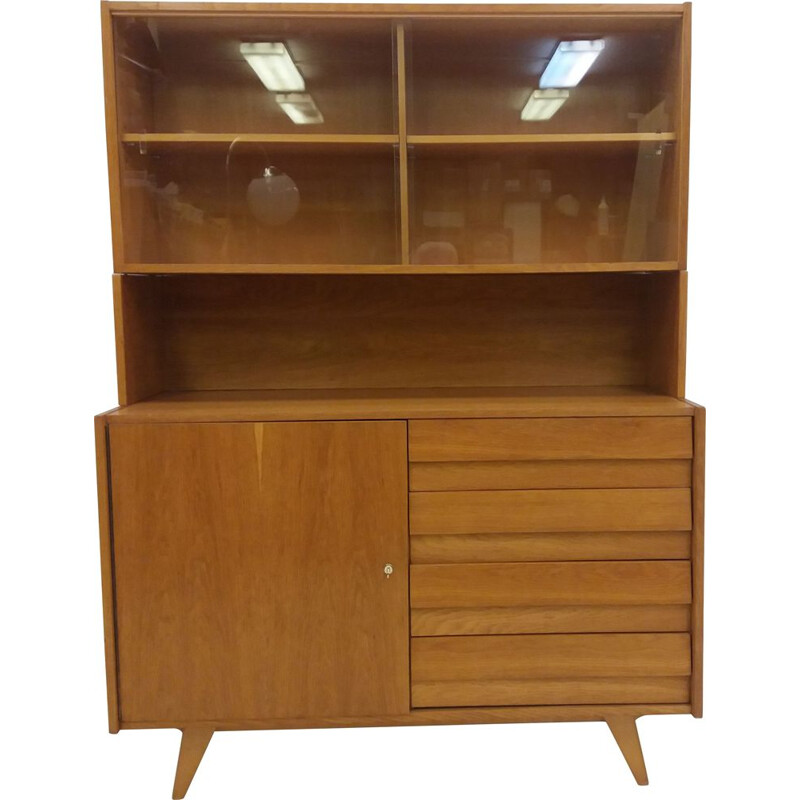 Vintage wood veneer sideboard by Jiri Jiroutek, Czechoslovakia 1960