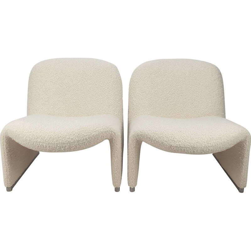 Pair of vintage Alky armchairs by Giancarlo Piretti for Artifort, 1970s