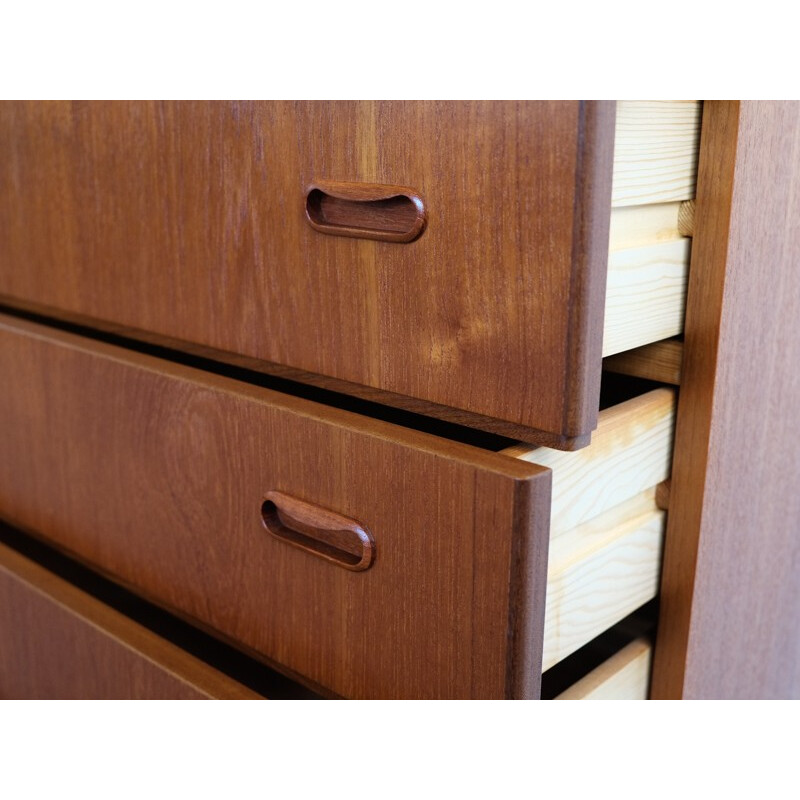 Danish chest of 6 drawers in teak - 1960s
