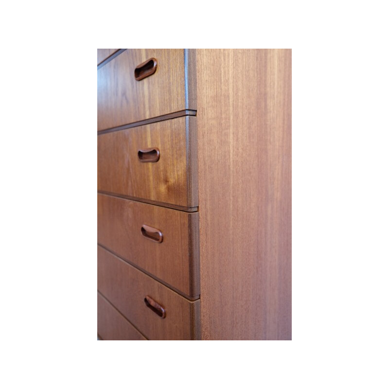 Danish chest of 6 drawers in teak - 1960s